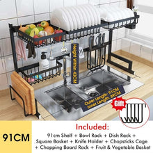 Load image into Gallery viewer, Dish Drying Rack Over the Sink Kitchen Supplies Storage Shelf Counter-top Space Saver Display Stand Tableware Drainer Organizer
