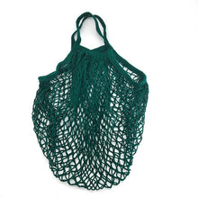 Load image into Gallery viewer, Portable Reusable Grocery Bags Fruit Vegetable Bag Washable Cotton Mesh String Organic Organizer Handbag Long Handle Net Tote
