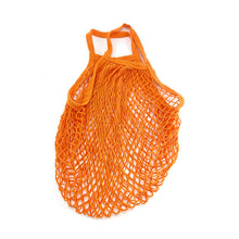 Load image into Gallery viewer, Portable Reusable Grocery Bags Fruit Vegetable Bag Washable Cotton Mesh String Organic Organizer Handbag Long Handle Net Tote
