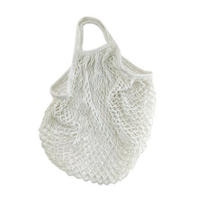 Load image into Gallery viewer, Portable Reusable Grocery Bags Fruit Vegetable Bag Washable Cotton Mesh String Organic Organizer Handbag Long Handle Net Tote
