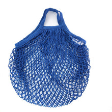 Load image into Gallery viewer, Portable Reusable Grocery Bags Fruit Vegetable Bag Washable Cotton Mesh String Organic Organizer Handbag Long Handle Net Tote

