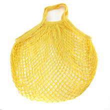 Load image into Gallery viewer, Portable Reusable Grocery Bags Fruit Vegetable Bag Washable Cotton Mesh String Organic Organizer Handbag Long Handle Net Tote
