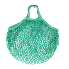 Load image into Gallery viewer, Portable Reusable Grocery Bags Fruit Vegetable Bag Washable Cotton Mesh String Organic Organizer Handbag Long Handle Net Tote
