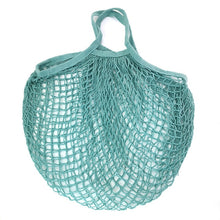 Load image into Gallery viewer, Portable Reusable Grocery Bags Fruit Vegetable Bag Washable Cotton Mesh String Organic Organizer Handbag Long Handle Net Tote
