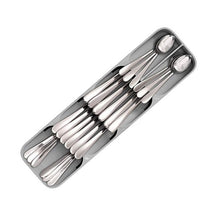Load image into Gallery viewer, Kitchen Storage Organizer Drawer Cutlery Organizer Tray Spoon Knife Fork Cutlery Separation Storage Box Kitchen Tool Utensils
