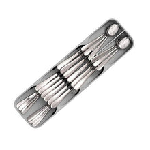 Load image into Gallery viewer, Kitchen Storage Organizer Drawer Cutlery Organizer Tray Spoon Knife Fork Cutlery Separation Storage Box Kitchen Tool Utensils
