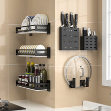 Load image into Gallery viewer, Kitchen Organizer Storage Wall-Mount Spice Racks Stainless Steel Shelves For knives Dish  Kitchen Gadgets Accessories Supplies
