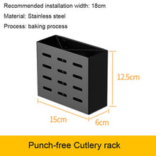 Load image into Gallery viewer, Kitchen Organizer Storage Wall-Mount Spice Racks Stainless Steel Shelves For knives Dish  Kitchen Gadgets Accessories Supplies
