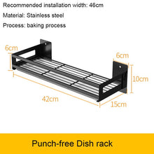 Load image into Gallery viewer, Kitchen Organizer Storage Wall-Mount Spice Racks Stainless Steel Shelves For knives Dish  Kitchen Gadgets Accessories Supplies
