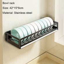 Load image into Gallery viewer, Kitchen Organizer Storage Wall-Mount Spice Racks Stainless Steel Shelves For knives Dish  Kitchen Gadgets Accessories Supplies

