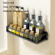 Load image into Gallery viewer, Kitchen Organizer Storage Wall-Mount Spice Racks Stainless Steel Shelves For knives Dish  Kitchen Gadgets Accessories Supplies
